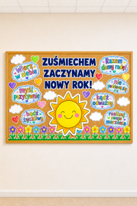 Z Uśmiechem Witamy Nowy Rok - Gazetka / Rozpoczęcie Roku 