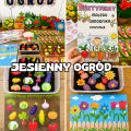 Ogród- Kącik Tematyczny Z Różnymi Ćwiczeniami / Zadaniami - Jesień