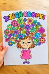 Dzień Kropki - Szablon Dzieci - Praca Plastyczna