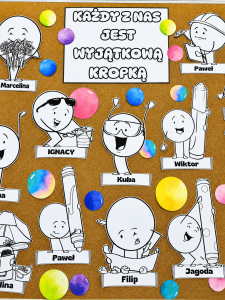Dzień Kropki - Dekoracje na Gazetkę - Każdy z nas jest wyjątkową kropką 