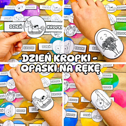 Dzień Kropki - opaski na rękę