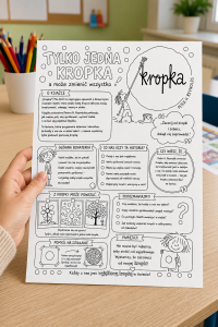 Tylko Jedna Kropka - Wklejka A4 (czarno-biała )