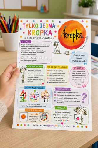 Tylko Jedna Kropka - Wklejka A4 ( kolorowa ) 