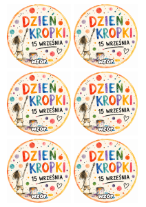 Dzień Kropki - Odznaki (wzór 3)