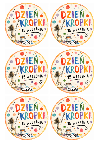 Dzień Kropki - Odznaki (wzór 3)