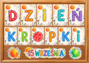 Dzień Kropki - Napis ( wzór 3 )