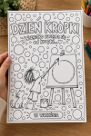 Dzień Kropki- Kolorowanka A4 ( wzór 2)