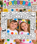 Dzień Kropki - Fotobudka/ Ramka ( czarno-biała wzór 6)