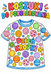 Koszulki do pokolorowania - Dzień Kropki