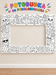 Dzień Kropki - Fotobudka/ Ramka ( czarno-biała wzór 6) 