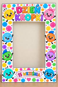 Dzień Kropki - Fotobudka XXL ( pionowa wzór 6 ) 