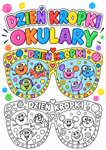 Okulary - Praca Plastyczna - Dzień Kropki 