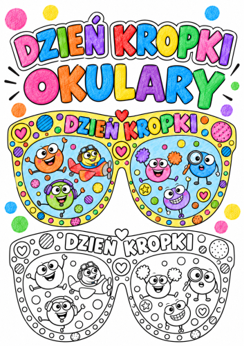 Okulary - Praca Plastyczna - Dzień Kropki 