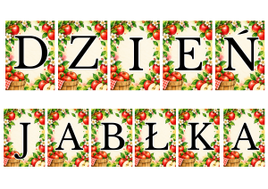 Dzień Jabłka - Napis ( wzór 1) 
