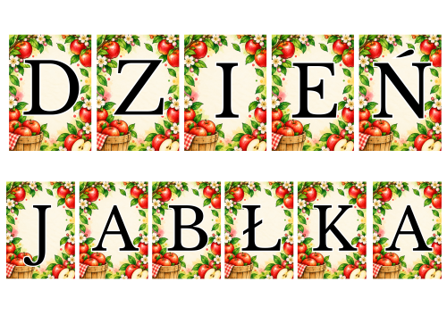 Dzień Jabłka - Napis ( wzór 1) 