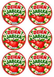 Odznaki / Medale ( wzór 3 ) - Dzień Jabłka  