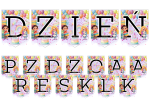 Dzień Przedszkolaka - Napis / Girlanda ( wzór 1)