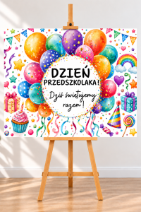 Plakat XXL ( wzór 1) - Dzień Przedszkolaka