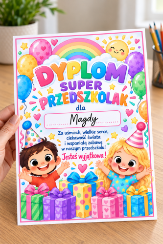 Dyplom ( wzór 1) - Dzień Przedszkolaka
