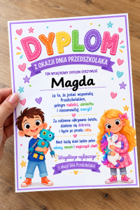 Dyplom ( wzór 2 ) - Dzień Przedszkolaka 
