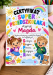 Certyfikat / Dyplom  - Super Przedszkolaka - DZIEŃ Przedszkolaka 