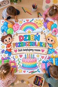 Kolorowanka XXL - Dzień Przedszkolaka 
