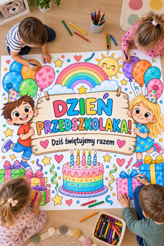 Kolorowanka XXL - Dzień Przedszkolaka 
