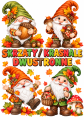 Skrzaty / Krasnale Dwustronne (wzór 1) 