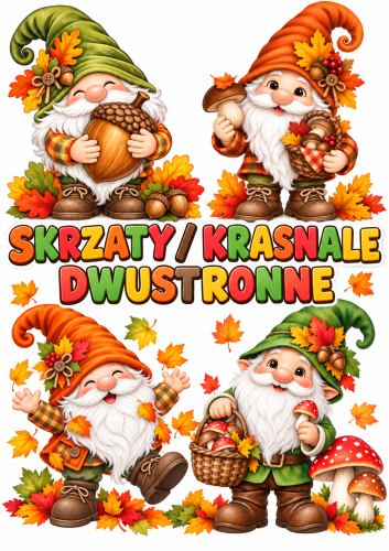 Skrzaty / Krasnale Dwustronne (wzór 1) 
