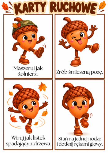 Jesienne Karty Ruchowe
