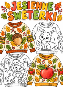 Jesienne Sweterki - Praca Plastyczna - Jesień 