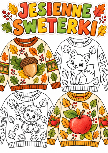 Jesienne Sweterki - Praca Plastyczna - Jesień 