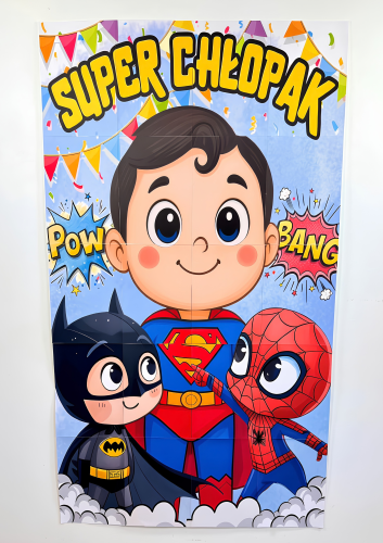  Super Chłopak -  Plakat  do dekoracji XXL  - Dzień Chłopaka 