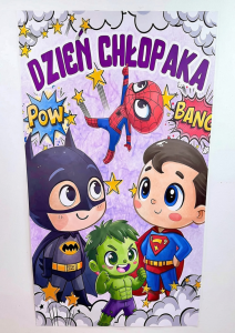Plakat XXL do dekoracji  - Dzień Chłopaka 