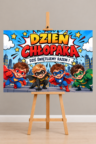 Plakat (wzór 4 ) - Dzień Chłopaka