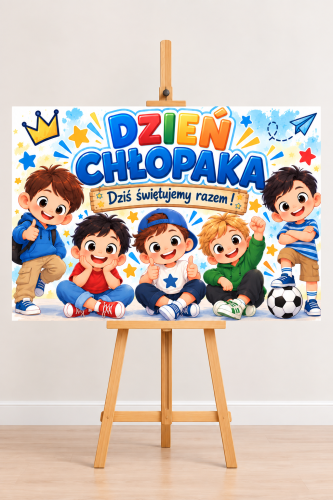 Plakat (wzór 6 ) - Dzień Chłopaka  