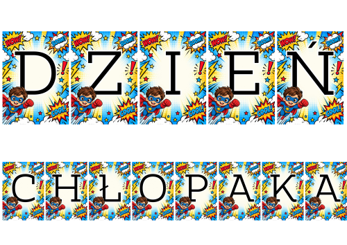 Dzień Chłopaka - Napis ( wzór 5)  