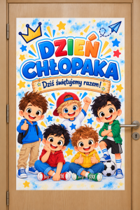 Plakat (wzór 6 ) - Dzień Chłopaka   