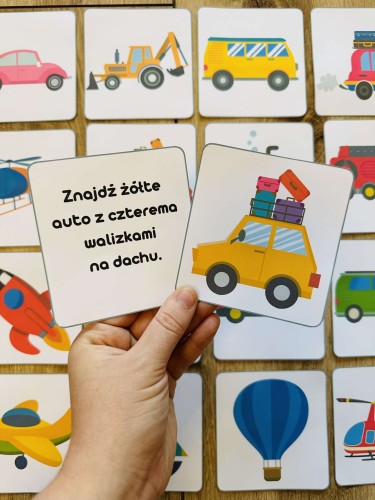 Znajdź Pojazd- obrazki z opisami