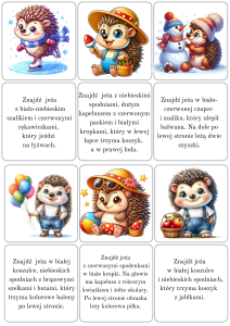 Dzień Jeża- Znajdź Jeża- z opisami