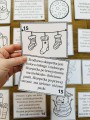 Zima/ Święta Bożego Narodzenia- Kolorowanie  ilustracji według opisu 