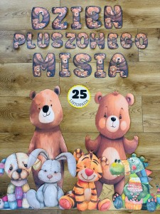 Dzień Pluszowego Misia - Dekoracje + Napis