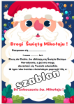 Święta- List do św. Mikołaja  2 z możliwością samodzielnej edycji tekstu