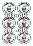 Święta/ Mikołajki - Odznaki Pomocnika św. Mikołaja