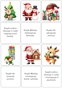 Święta/ Boże Narodzenie - Znajdź na obrazku - opisy 