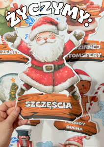 Święta/ Boże Narodzenie- Dekoracje na drzwi- Życzymy 