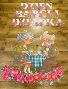 Dekoracje + Napis - Dzień Babci i Dziadka ( wzór 3)