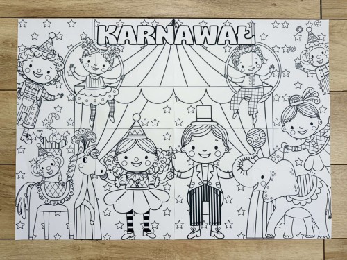 Bal Karnawałowy - Kolorowanka XXL