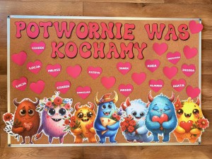 Walentynki- Potwornie Was Kochamy- Gazetka/Dekoracje