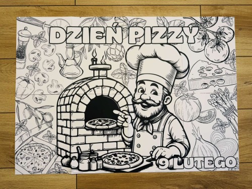 Dzień Pizzy - Kolorowanka XXL